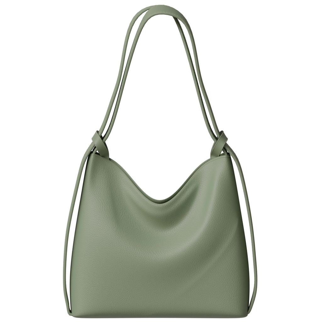 Elegante Damen Schultertasche mit Rucksackfunktion