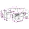 Outdoor Sofa Set with Cushions 5 pcs Natural and Beige