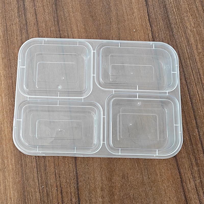 Tangmile 4-Compartment Disposable Lunch Box