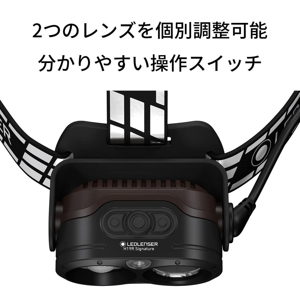 Ledlenser H19R Signature LED USB Bluetooth 502198 Japanese Headlamp, Rechargeable, Connectivity, Black, Small, [Official Product]