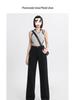 2025 Spring/Summer Women's White High-Waist Wide-Leg Floor-Length Jeans
