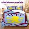 Team football Pattern Bedding Quilt Set Quilt Cover Pillowcase Home Decoration Birthday Gift (1 * duvet cover + 2 * pillowcase, without core)