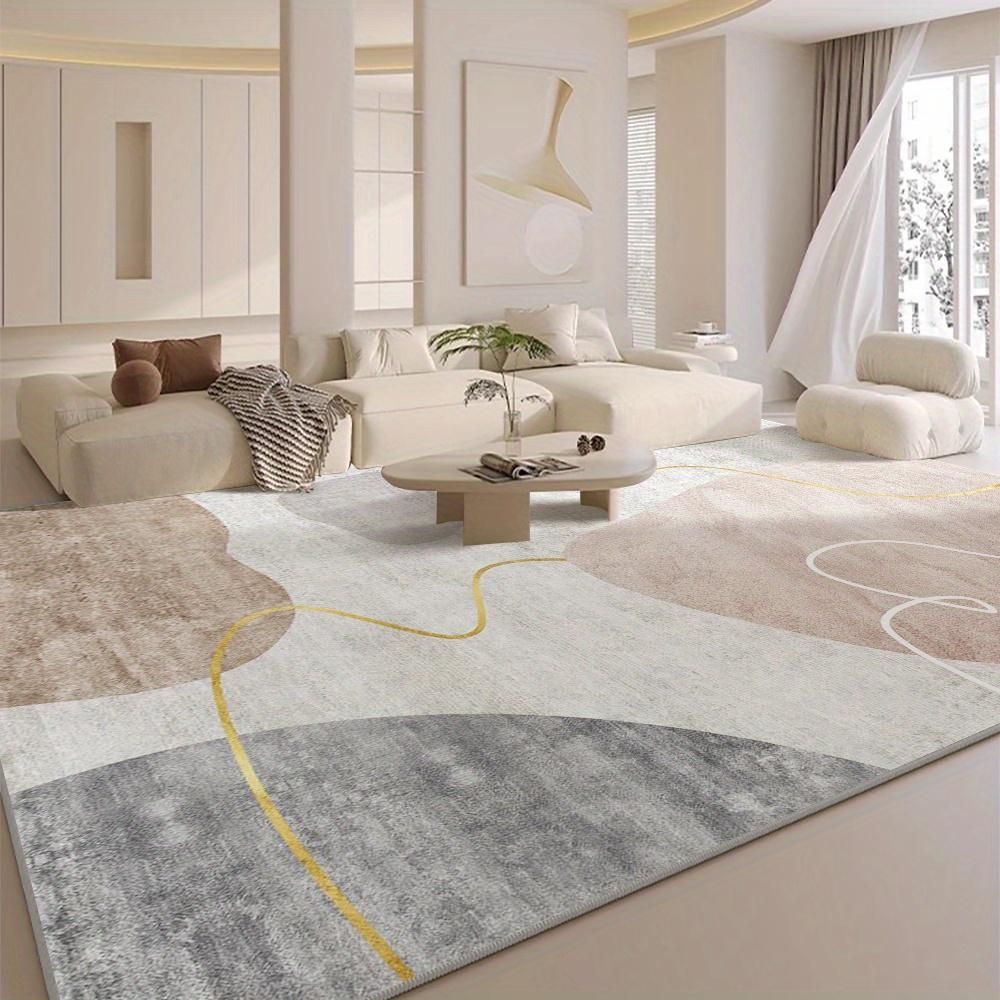 

Extra Large Area Mat Non Slip Plush Mat Beige White Golden Soft Thick Padding Living Room Bedroom Hallway Machine Floor Mat 50x80cm20x31in