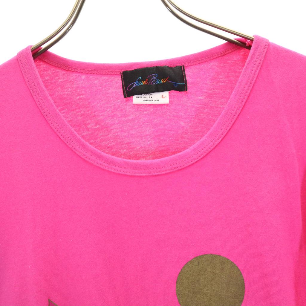 LAUREL BURCH 90s Anvil Anvil USA Made Old Print Short sleeve T-shirt Men's Used