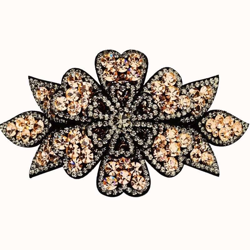 Elegant Rhinestone Updo Hair Clips for Women - Korean Fashion Spring Accessory