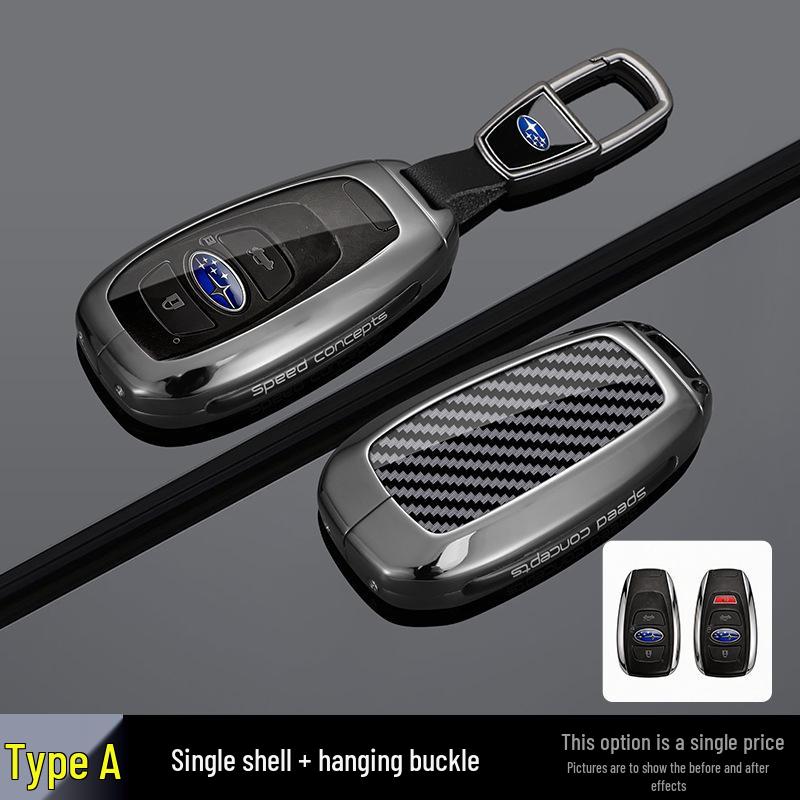 Metal Key Case for Subaru XV, Outback, Forester, BRZ, and Legacy - Car Protection Shell