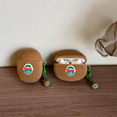 Proti pádu Pouzdro na sluchátka s motivem kiwi Ochranné pouzdro na sluchátka pro Airpods 4 3 2 1/ Pro/Pro2