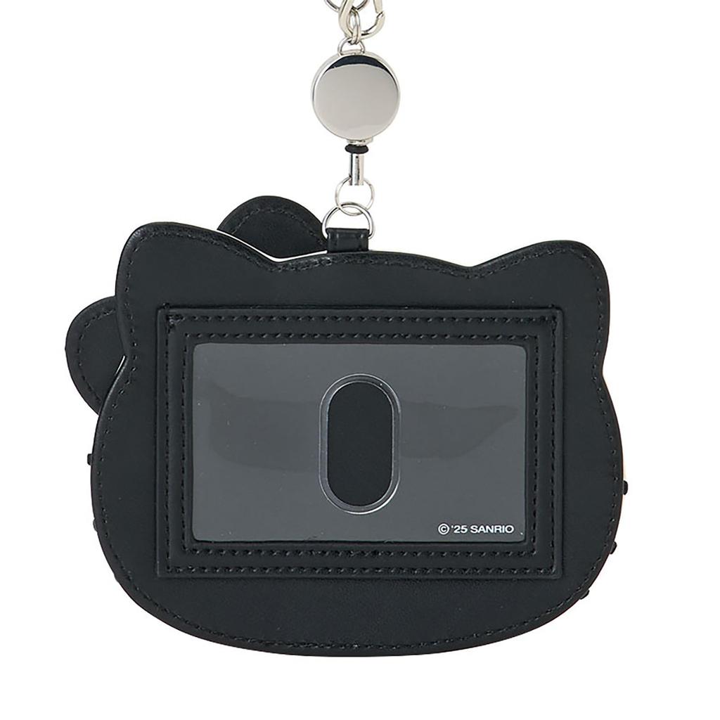 Sanrio Pass Case Love Hello Hello Kitty Black PU Ages 15 and Up 606146 (I Kitty) Leather, PVC, Steel, Polyester,