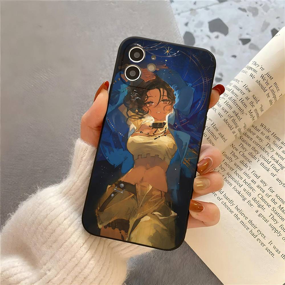 Black Dwarf Anime Reverse 1999 Phone Case For IPhone 17 Air 16 15 14 13 Pro Max 11 12 Black Silicone Cover