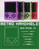GKD Pixel II RK3326S Retro Portable Game CNC Aluminum Metal OpenSource Full IPS 64GB Green Console, Construction, System, 2.4-inch Screen, RAM,
