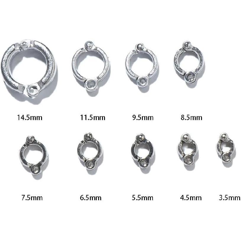 2Pcs Silver Parrot Foot Rings, Bird Leg Rings Metal Bird Foot Ring Outdoor Fly Training Parrot Leg Bands Birds Opening Clip(Inner Diameter 5.5 mm),