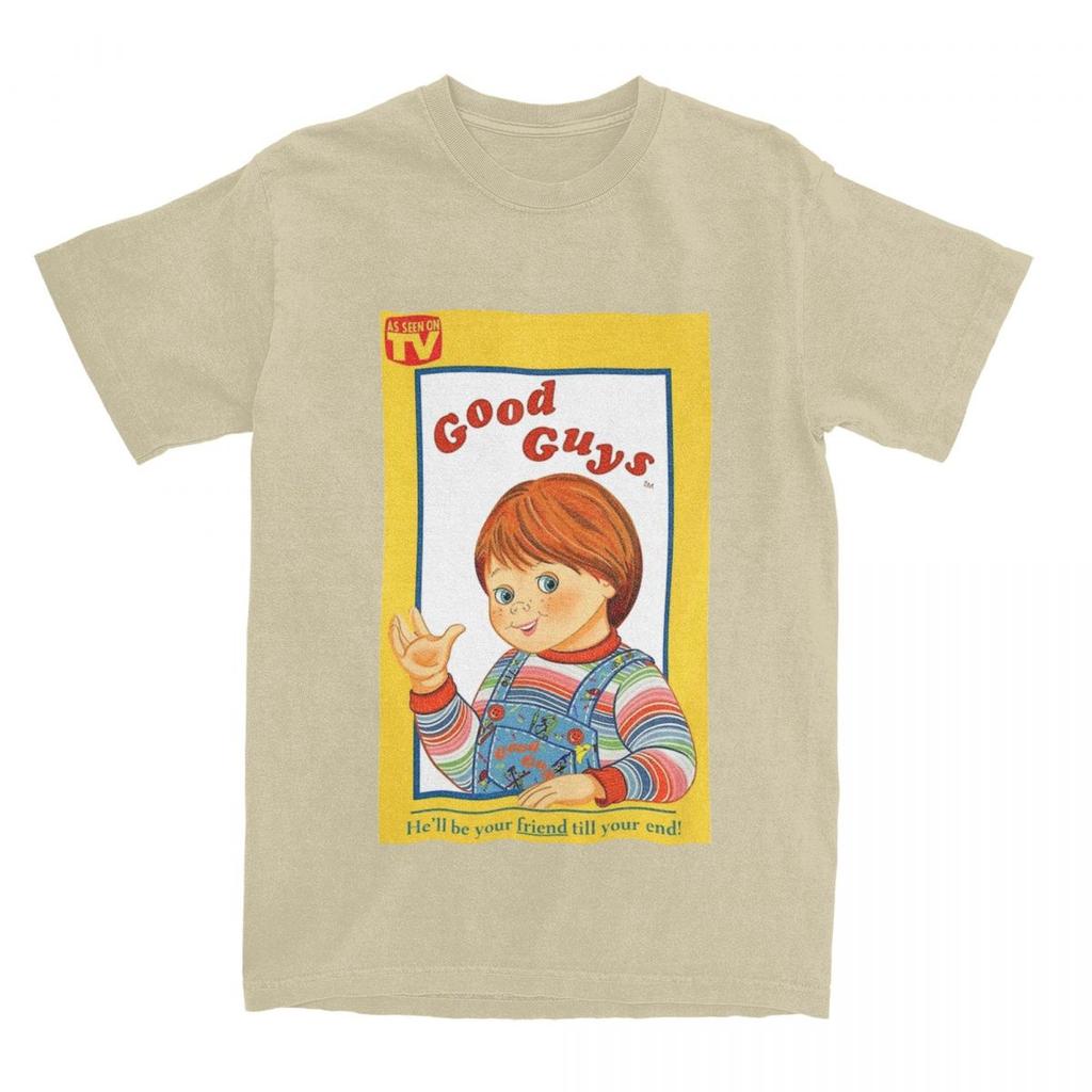 Good Guys Chucky Unisex Womens T Shirt Horror Movie Apparel Vintage Tees TShirts Cotton Classic Clothes
