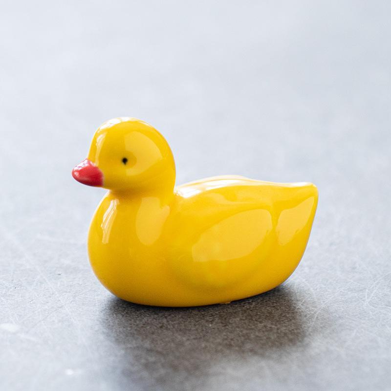 

Japanese Duck-shaped Chopstick Holder Home Kitchen Table Decorations Cute Ceramic Crafts Micro-landscaping Ornaments