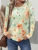 Vintage Floral 3D Print Women's Crew Neck Long Sleeve T-Shirts Comfortable Fashion Tops Tee Y2k Clothes Harajuku Female Clothing