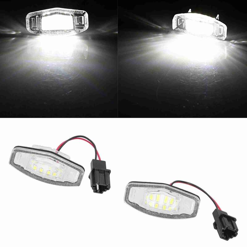 Paar LED-Kennzeichenleuchten Weißes Licht 34100S0A013 Passend für Honda Civic/Pilot/Accord/Odyssey