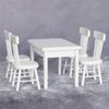1/12 Dollhouse Kitchen Room Furniture Dining Table/Chair for Doll House Miniature Layout Kids for Play House Toy Micro L