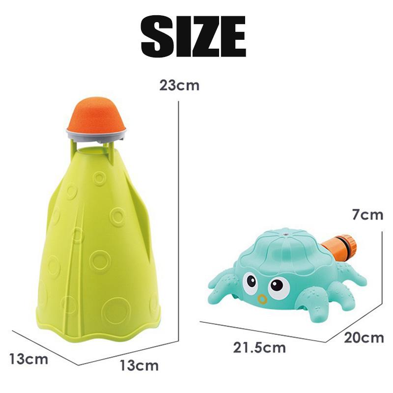 Kid Octopus Sprinkler Rotating Water Spray Toy Splashing Summer Backyard Garden Yard Lawns Beach Fun Toy Cartoon Outdoor Game