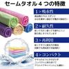 GEARS Chamois Towel Size L Set of 2 Swim Towel