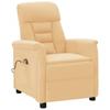 Day and Night - Day and Night Cream Faux Suede Leather Reclining Massage Chair