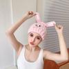 Cute Animal Hair Dry Hat Towel Quick Dry Shower Cap Strong Absorbing Drying Soft Cartoon Duck Rabbit Unicorn Children Hair Hat