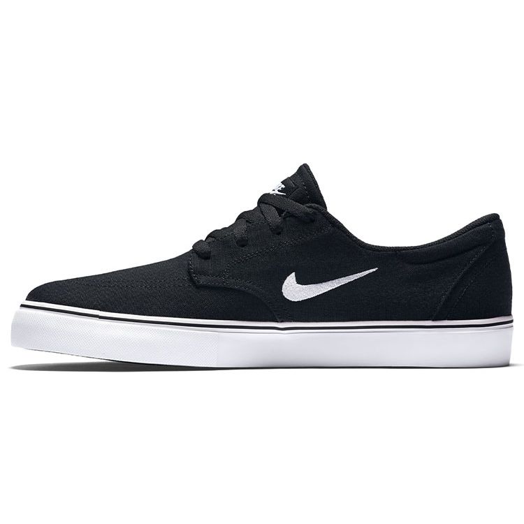 Nike Canvas Trendy Versatile Casual Slip-Resistant Durable Breathable Low-Top Skate Shoes Men sneaker Black 729825-001