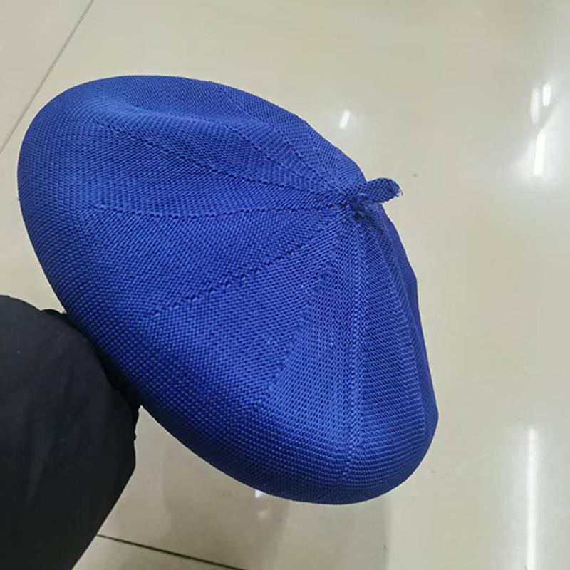 Wzcx  New Korean Version Hollow Solid Color Breathable Beret Casual Tide Summer Adjustable Women'S Hat Adult Cap