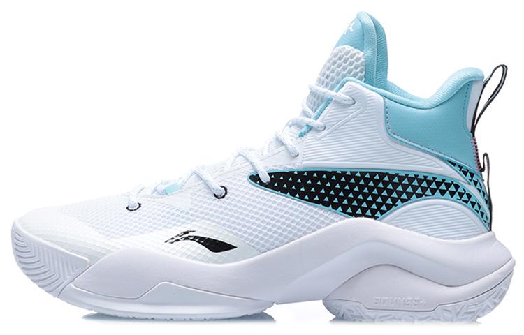 Li Ning Power 7 Textile, Synthetic Leather, TPU Cushioning Slip Resistant Abrasion Resistant Coverage Support Mid top ABPQ041-1