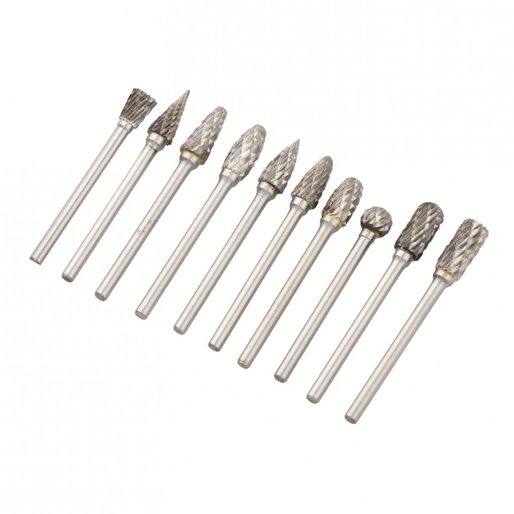 DIY Friendly 10 Piece Carbide Steel Grinding Heads for Precision Work