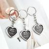 Double-Sided Heart-Shaped Photo Keychain - Couples' Keepsake Gift
