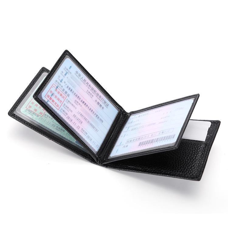 Stall Genuine Leather Driver's License Leather Case, First Layer Cowhide Motor Vehicle Driving License Card Case Driver's License Holder