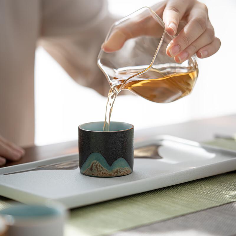 Súshì Thousand-Mile Rivers and Mountains Ceramic Cup Set