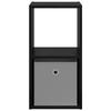 Nightstand Black Oak Effect 30.5 x 27 x 59.5 cm