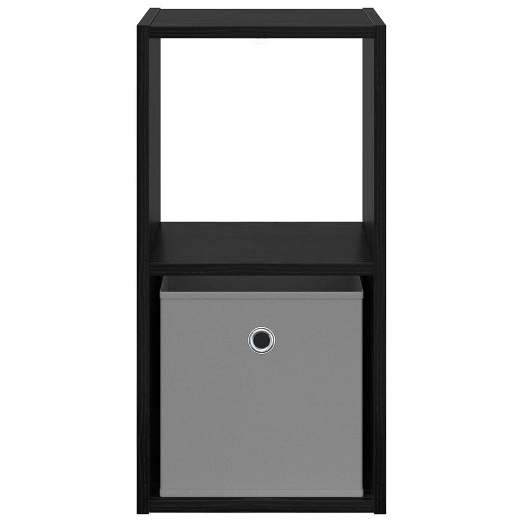 Nightstand Black Oak Effect 30.5 x 27 x 59.5 cm
