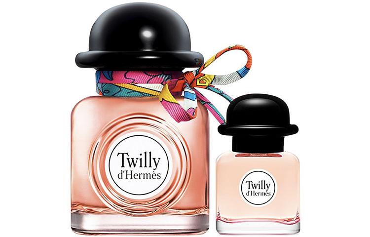 HERMES Silk Scarf Ribbon Perfume Sets Eau De Parfum 50ml+7.5ml Set