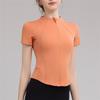 New Cycling Sports Top Summer Quick Drying Zipper Short Sleeved Outdoor Running Fashionable Breathable Casual Sports Top