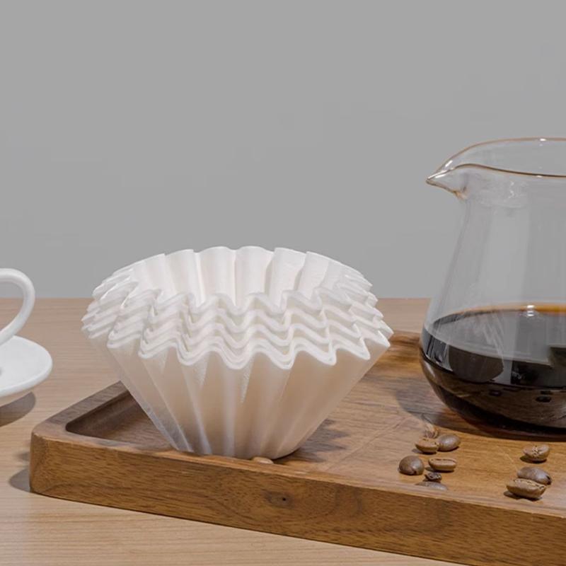 YRP Kaffefiltre 50 Ark 1-2 Kopper 3-4 Kopper Papirfilter #155 #185 Pour Over Kaffedrypper & Wave Dripper Barista Værktøjer