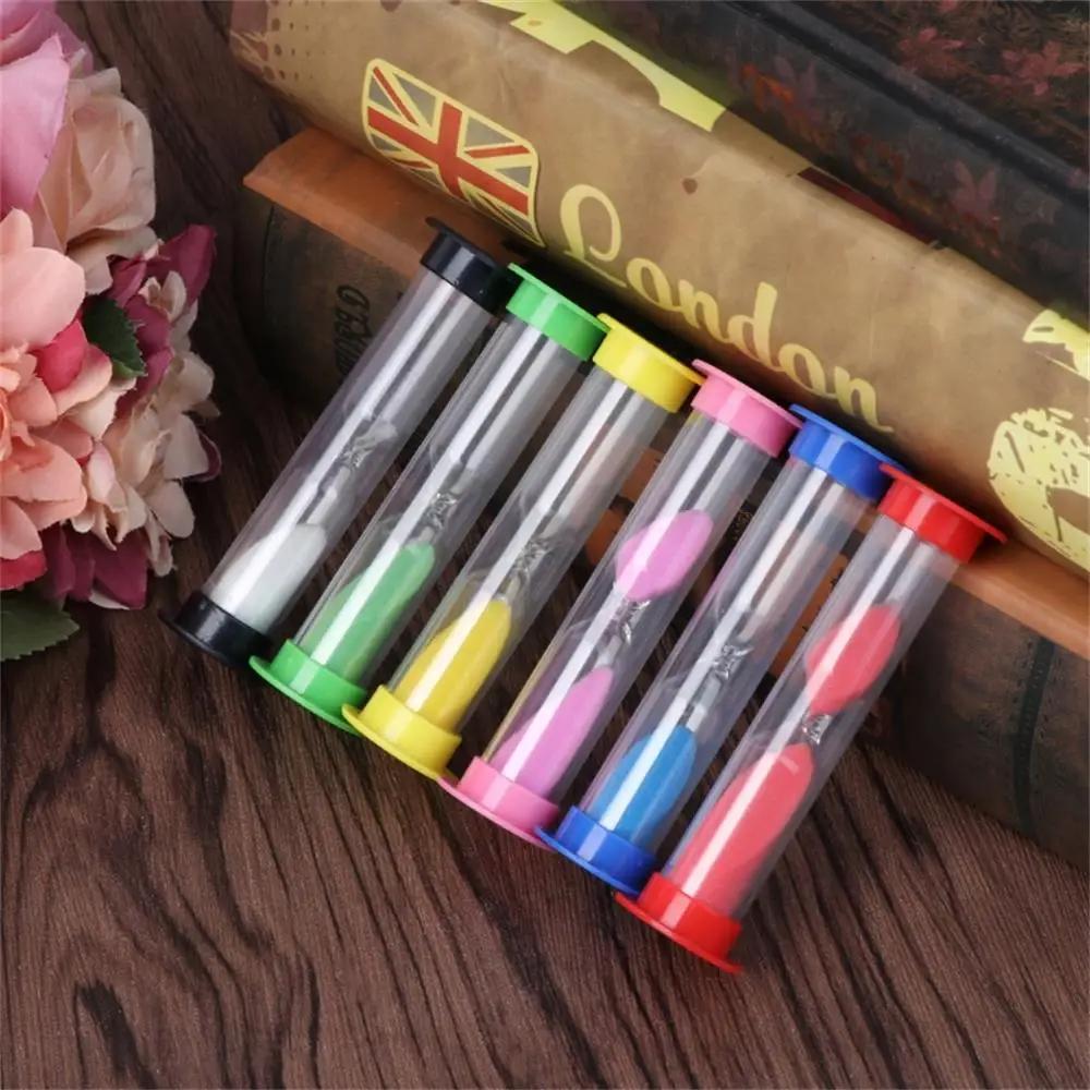 6Pcs Sand Timer Assortment Plastic Hourglass Timer Colorful Sandglass Hourglass Small 30sec/1min/2mins/3mins/5mins/10mins Sand