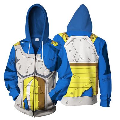 NUOVE Felpe con cappuccio sportive da donna/uomo con stampa 3D di Dragon Ball Anime, casual, con cerniera, per costumi COSPLAY