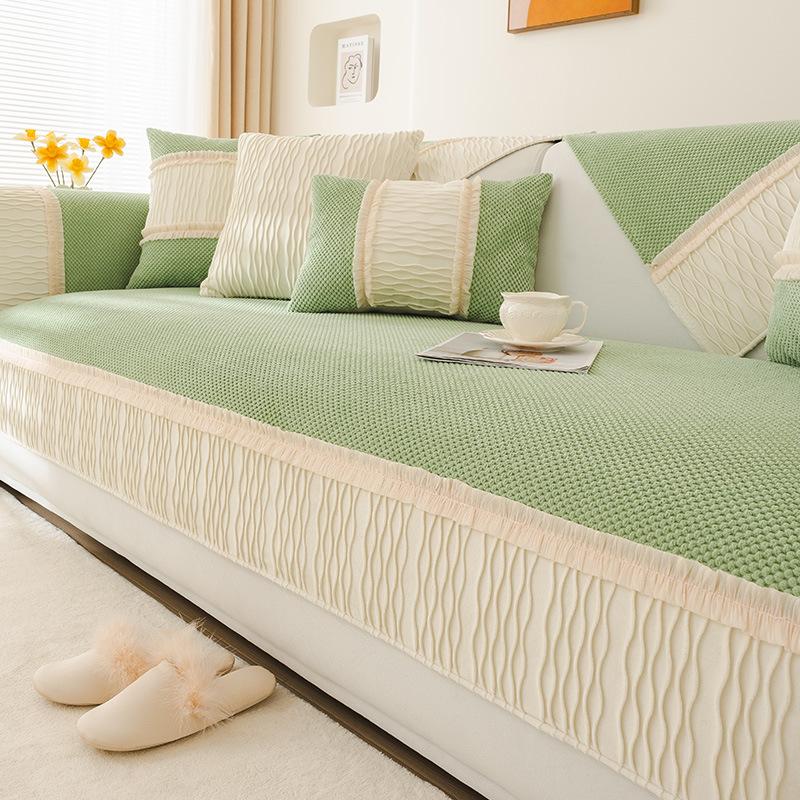 Winter Plush Sofa Cushion New High-end Bay Window Cushion, Light Luxury High-end Sofa Cover Cushion