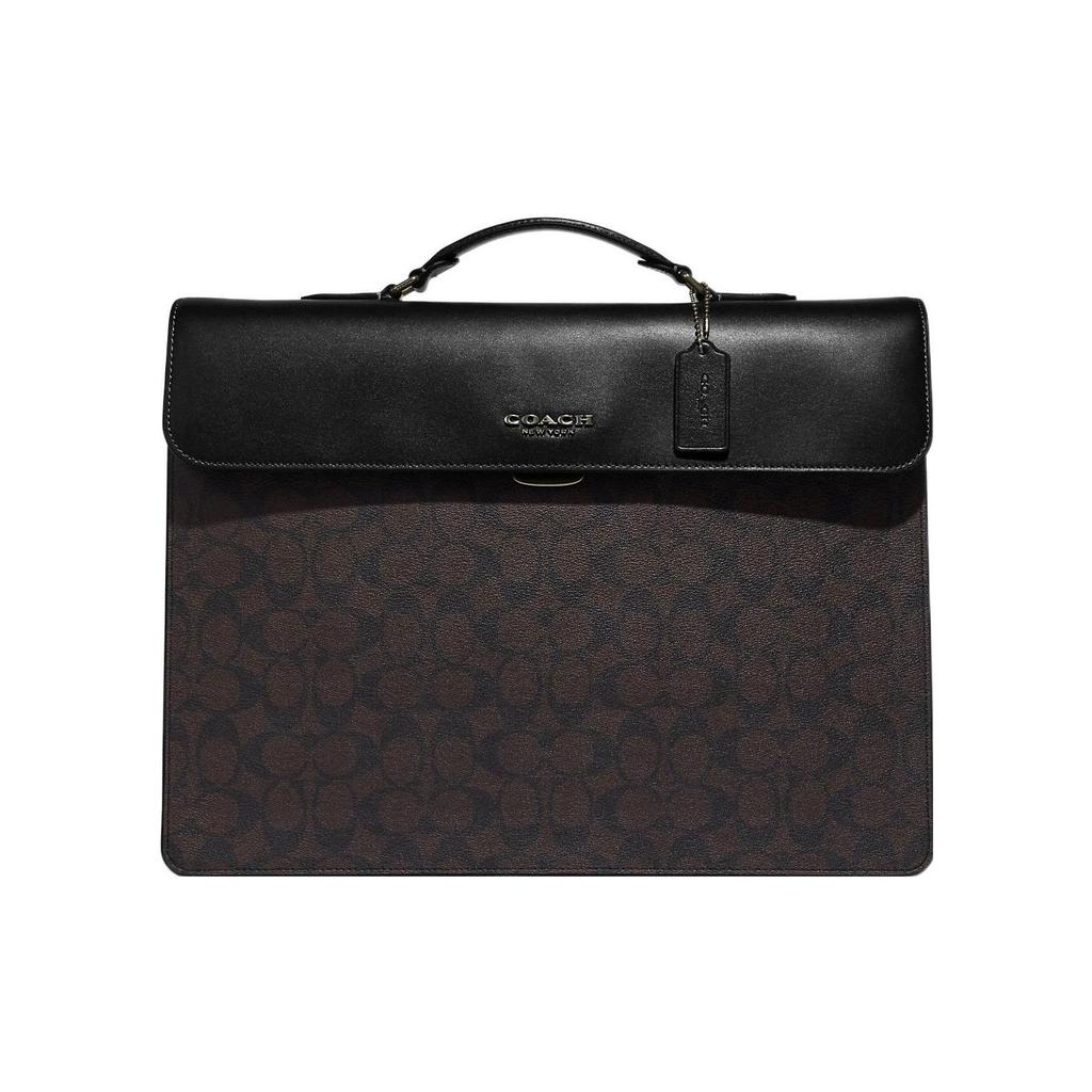 Coach Signature Canvas Leather Briefcase C9827-QBAE4