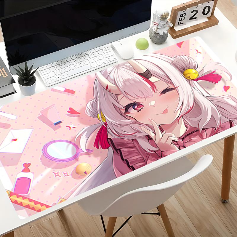 Kawaii Mouse Pad Hololive Nakiri Ayame Game Essential Xxl Extended Desk Mat Laptop Carpet Gaming Accessories Cute Anime Mousepad