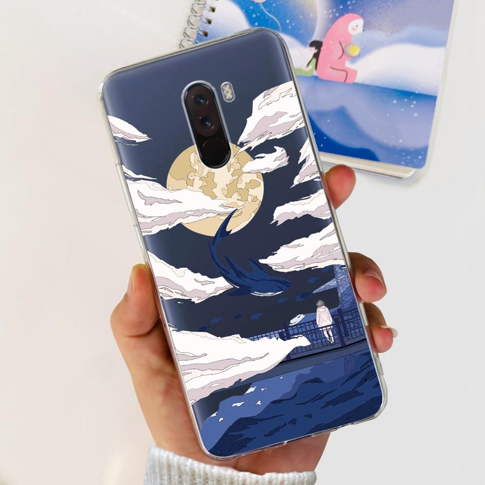 6.81" For Xiaomi Mi Pocophone F1 Case Silicone Back Cover Fashion TPU Phone Case For Xiaomi Poco F1 Cases PocofoneF1 Soft Bumper