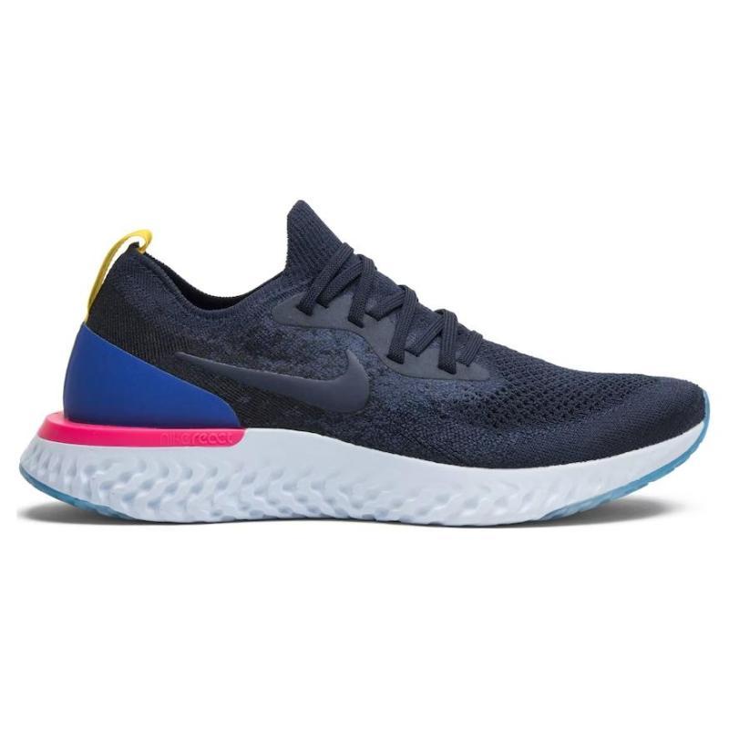 Nike Epic React Flyknit Κολεγιακό Ναυτικό Γυναικεία Αθλητικά Παπούτσια AQ0070-400