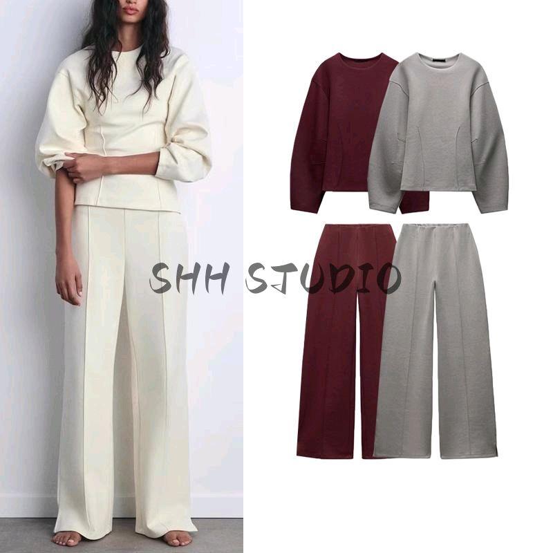 Double-sided Cloth Comfortable Stretch Casual Trousers 3641860 Double-sided Cloth Slim Fit Round Neck Hoodie 3641859