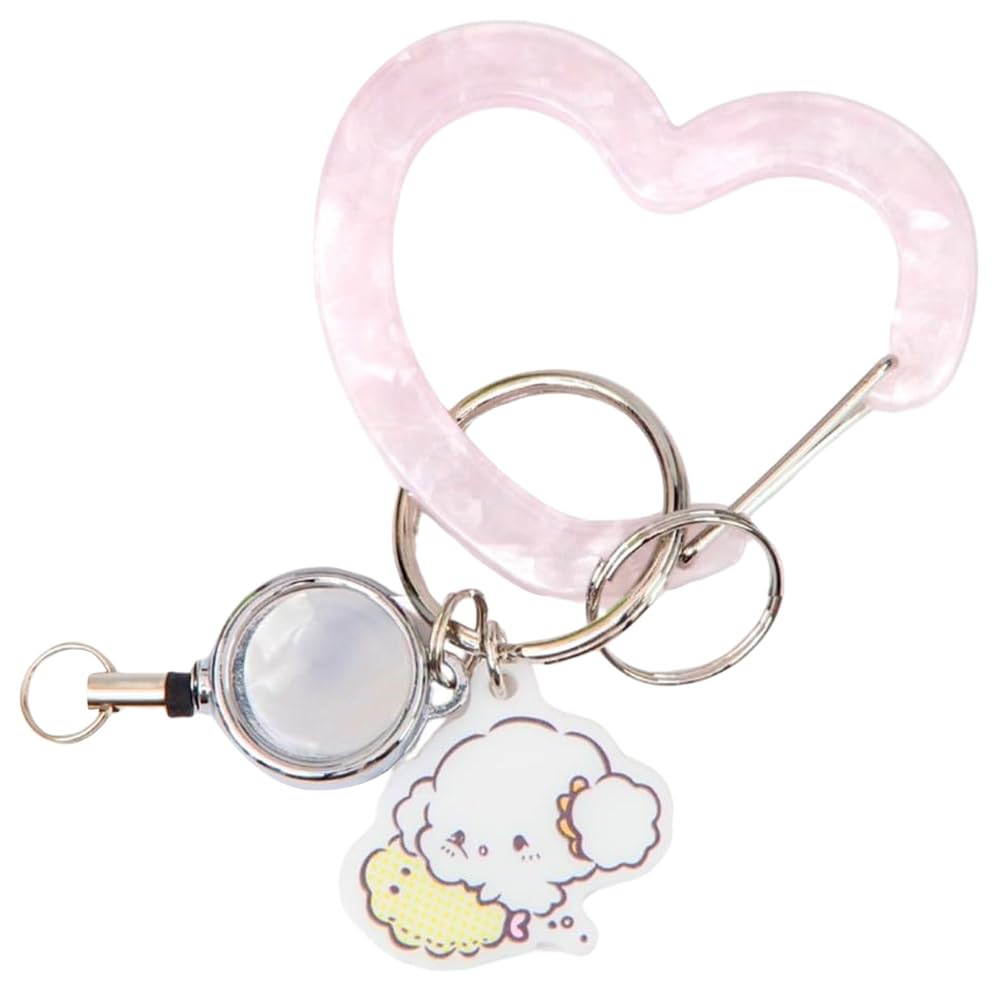 

Sanrio All Stars Flower Ring Carabiner with Reel Bag Charm LSR-G004 Kogimyun