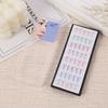 1 Box of stainless steel nose ring with crystal zirconium nose stud piercing accessories