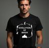 Evolution Of Biker T-Shirt,Racing Sports Bike Lovers Top Shirt, Riders New Men's Unisex Gift Tee