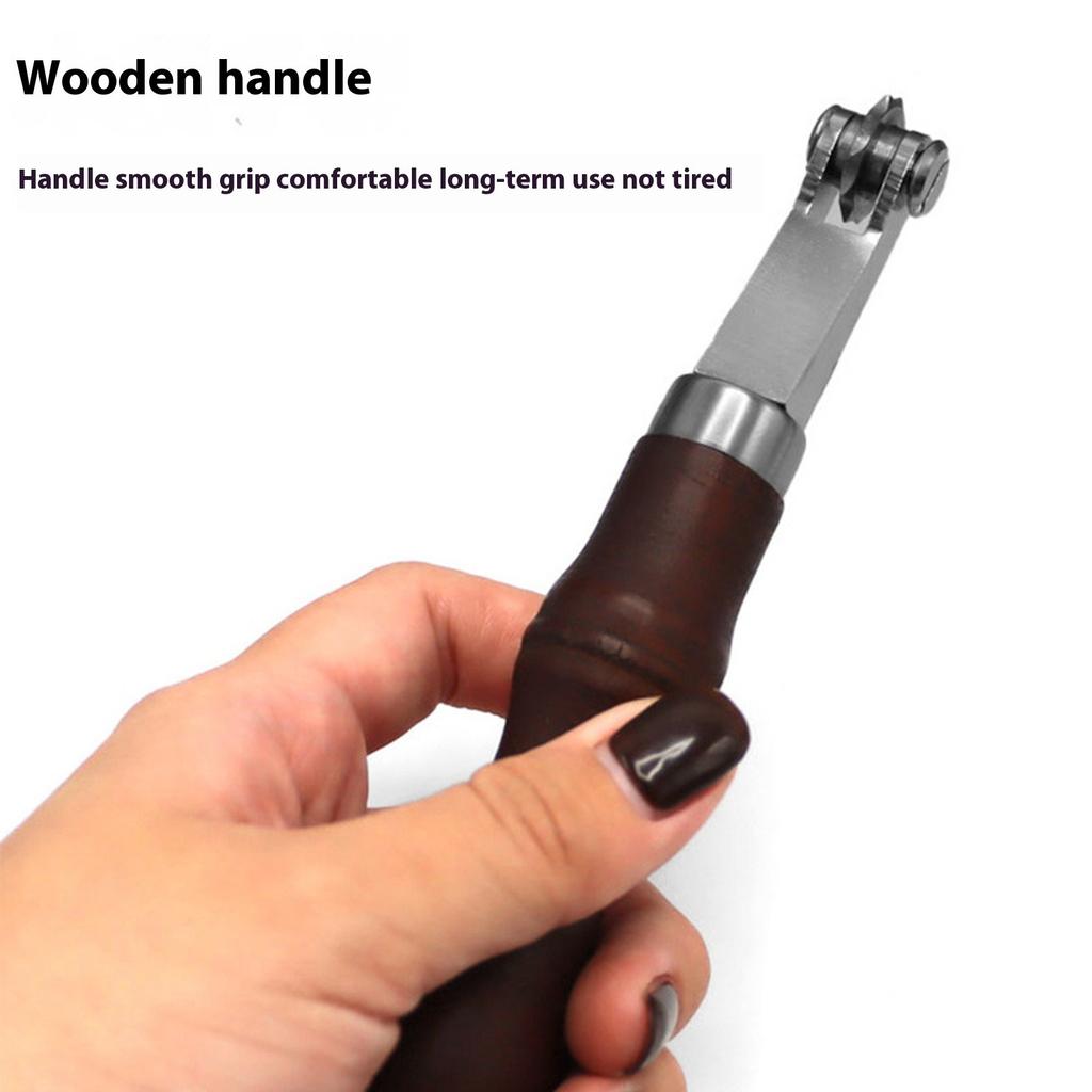 Manual Leather Stitching Wheel Marker With 4 Spacing Gears For Precision Marking On Fabric Leather Crafts