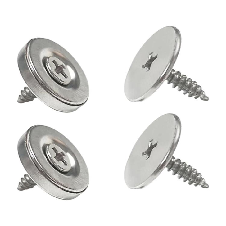 Space Saving Magnetic Cabinet Latches Steel Corrosion Resistant Hide Mounting For Closet Door