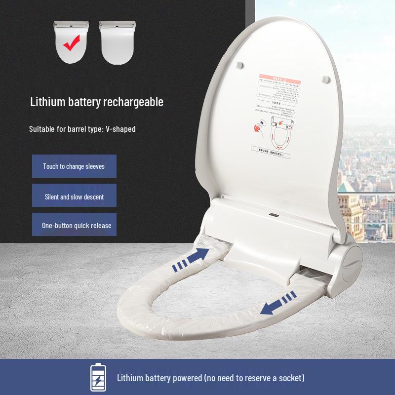 

Автоматическое сиденье для унитаза с подогревом, с индукционным датчиком и одноразовой вращающейся накладкой с одной кнопкой